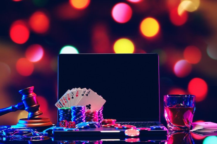 সিক বো টেবিলে নিয়ন ডাইস বিন্যাস দৃশ্য